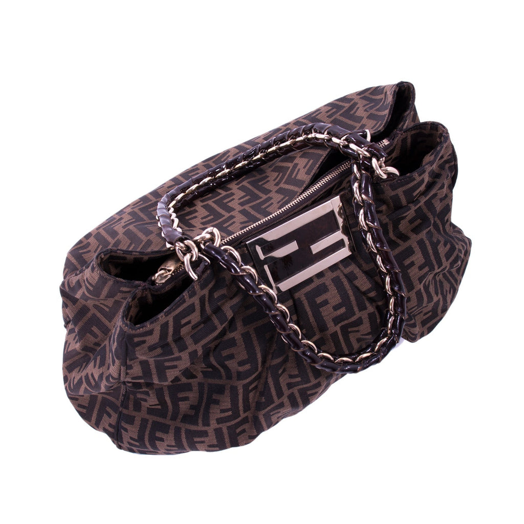 Fendi Mia Zucca Large Canvas Bag