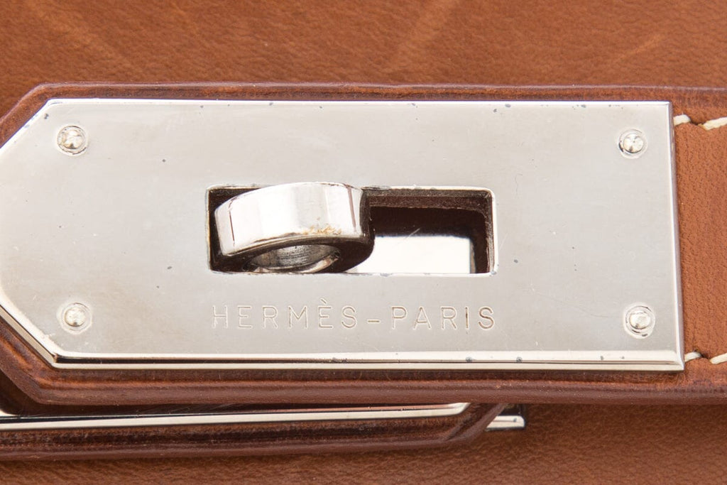 Hermès Vintage Kelly 40 Crinoline & Barenia Leather Handbag