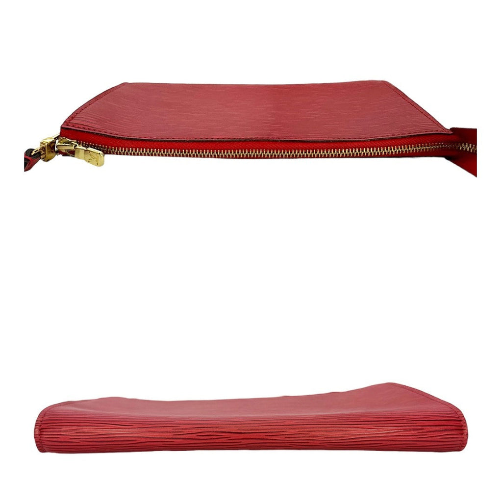Louis Vuitton Vintage Red Epi Pochette Accessories