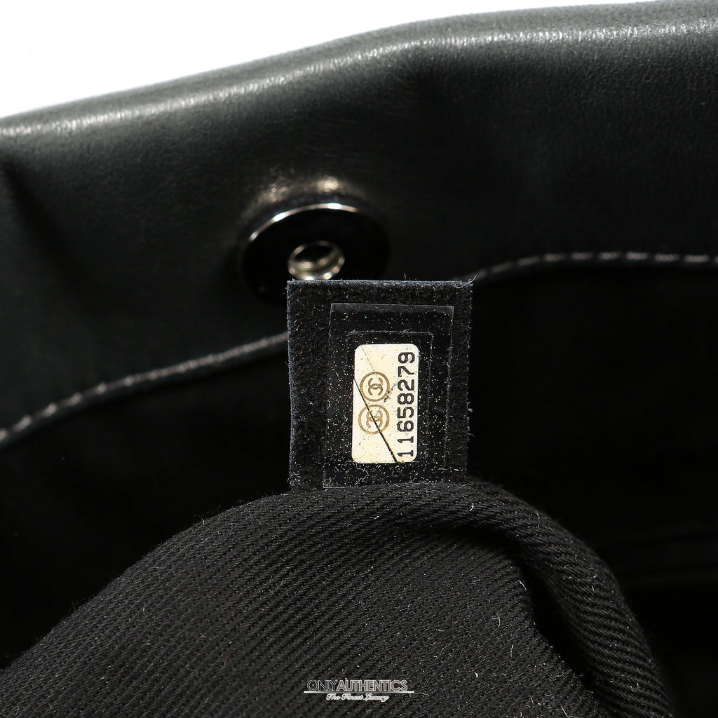 Chanel Black Lambskin Eight Knots Tote