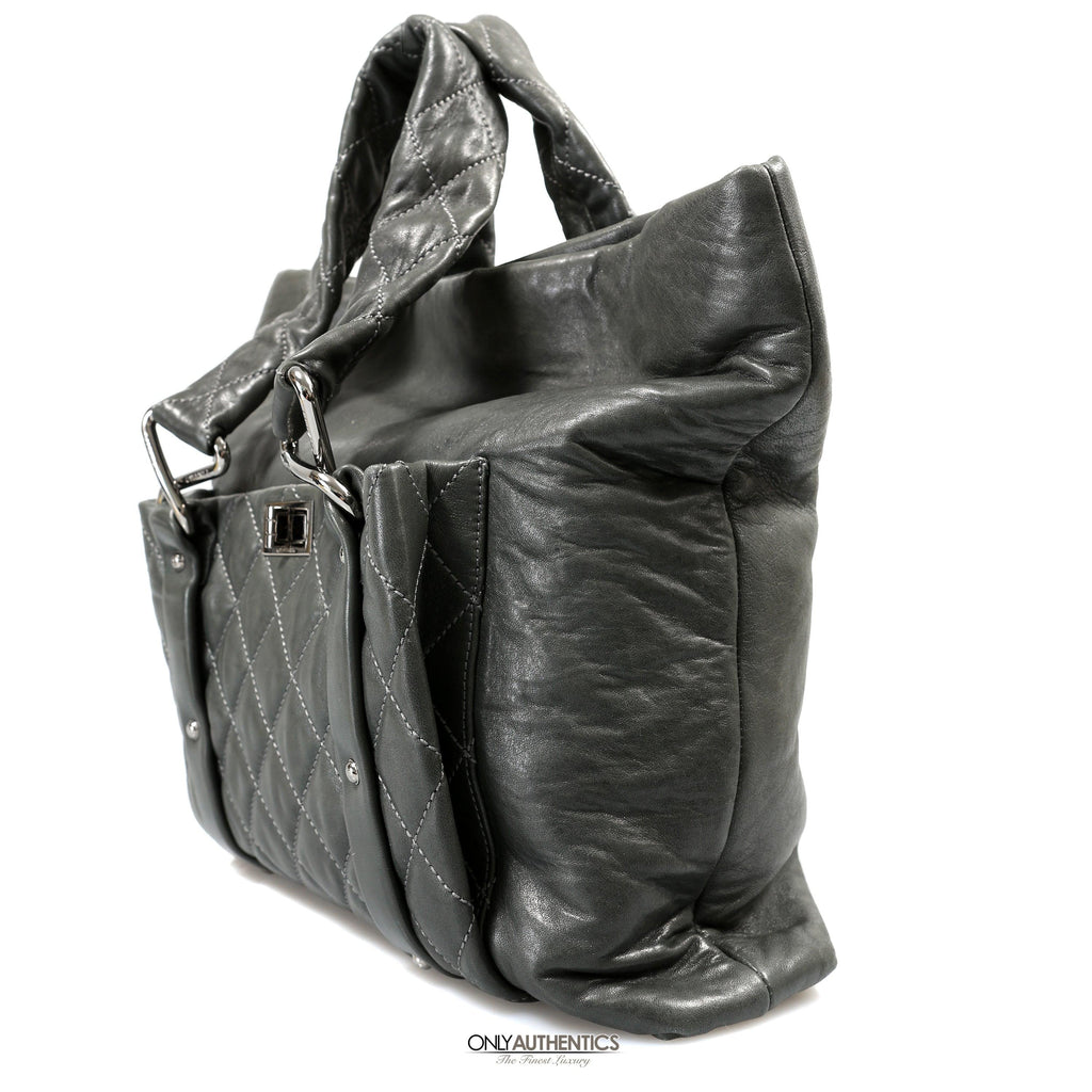 Chanel Black Lambskin Eight Knots Tote