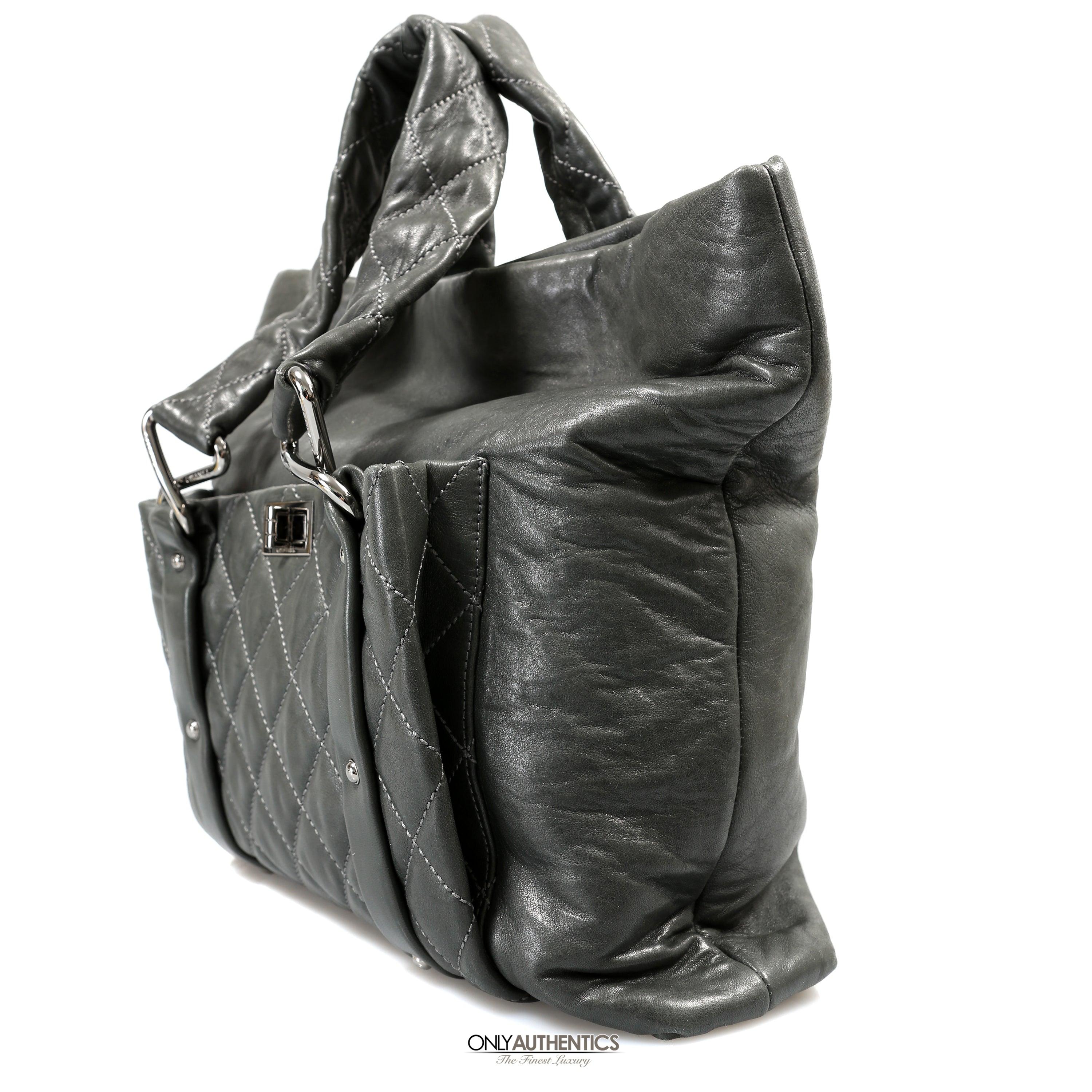 Chanel Black Lambskin Eight Knots Tote