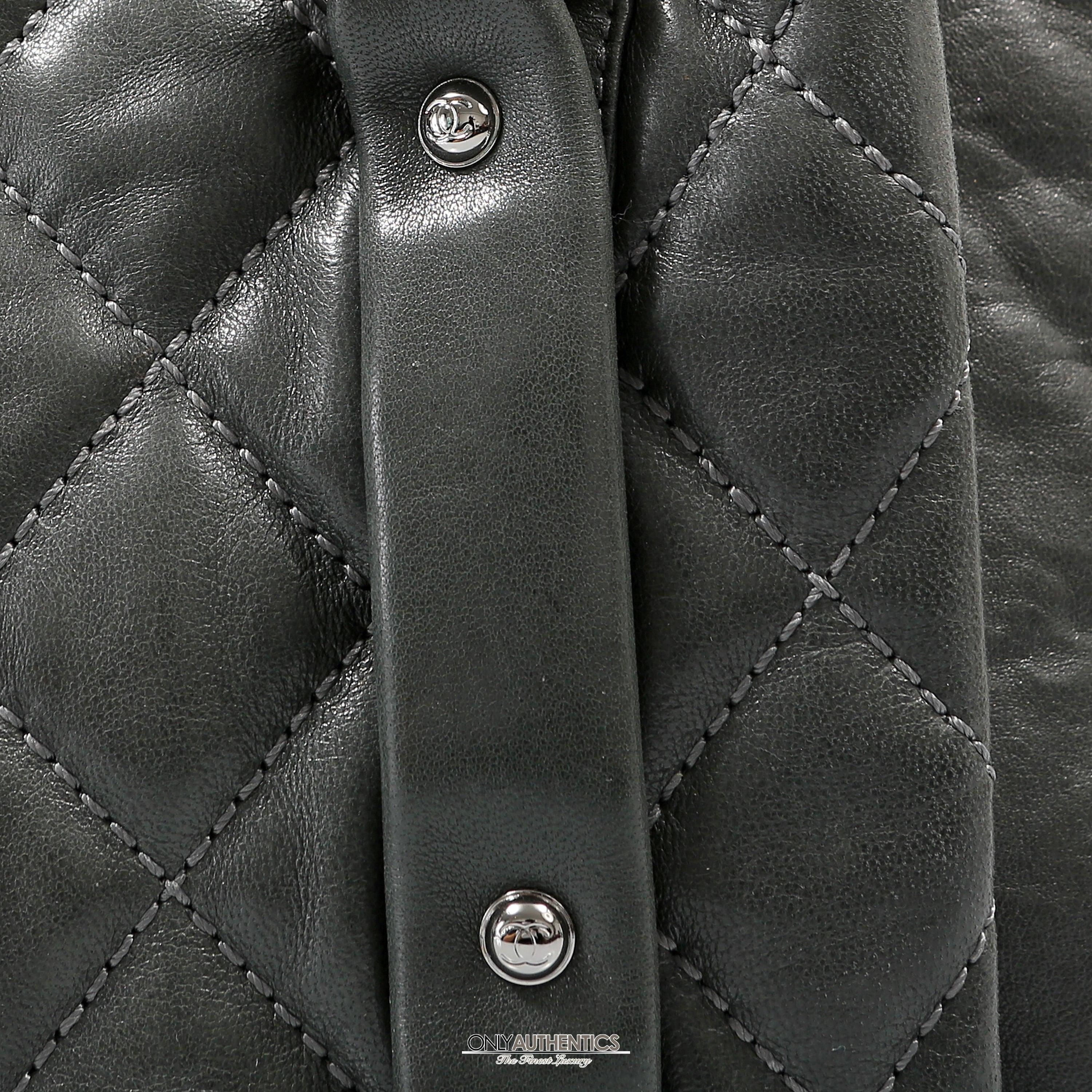Chanel Black Lambskin Eight Knots Tote