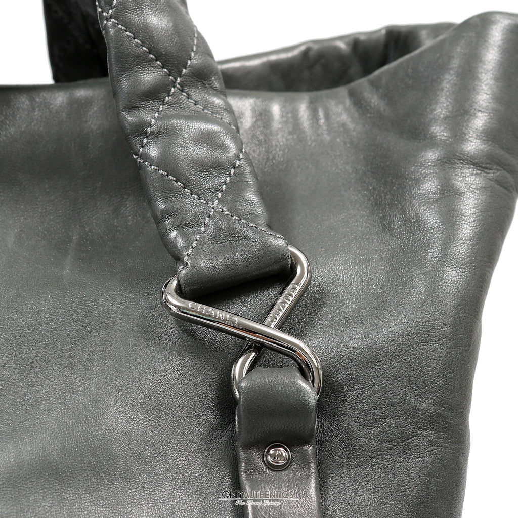 Chanel Black Lambskin Eight Knots Tote