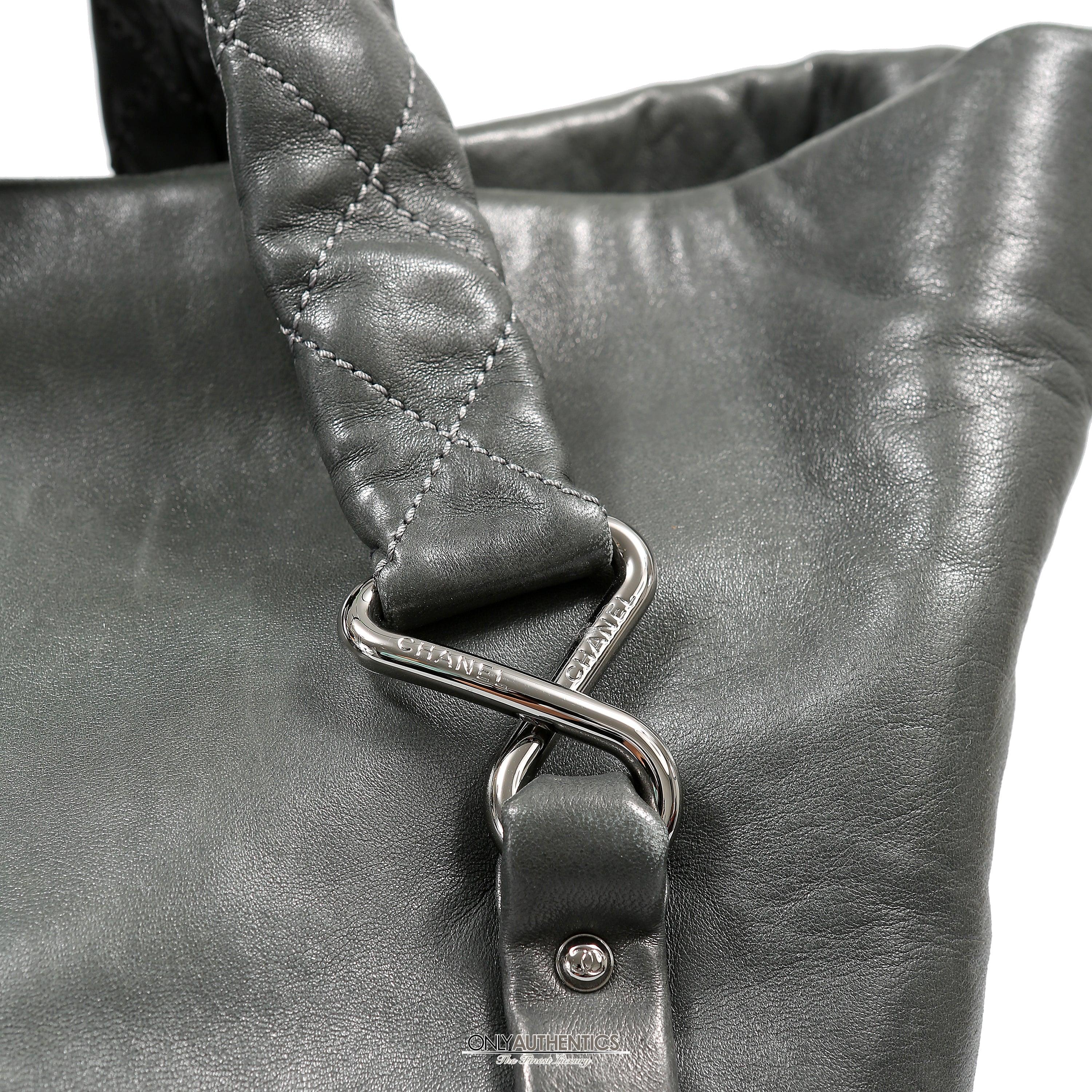 Chanel Black Lambskin Eight Knots Tote