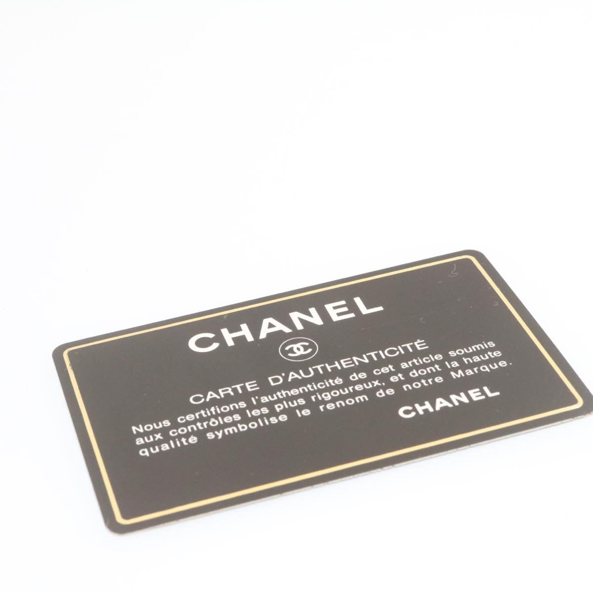 CHANEL Lamb Skin Matelasse Chain Shoulder Bag Black CC  am1201gA