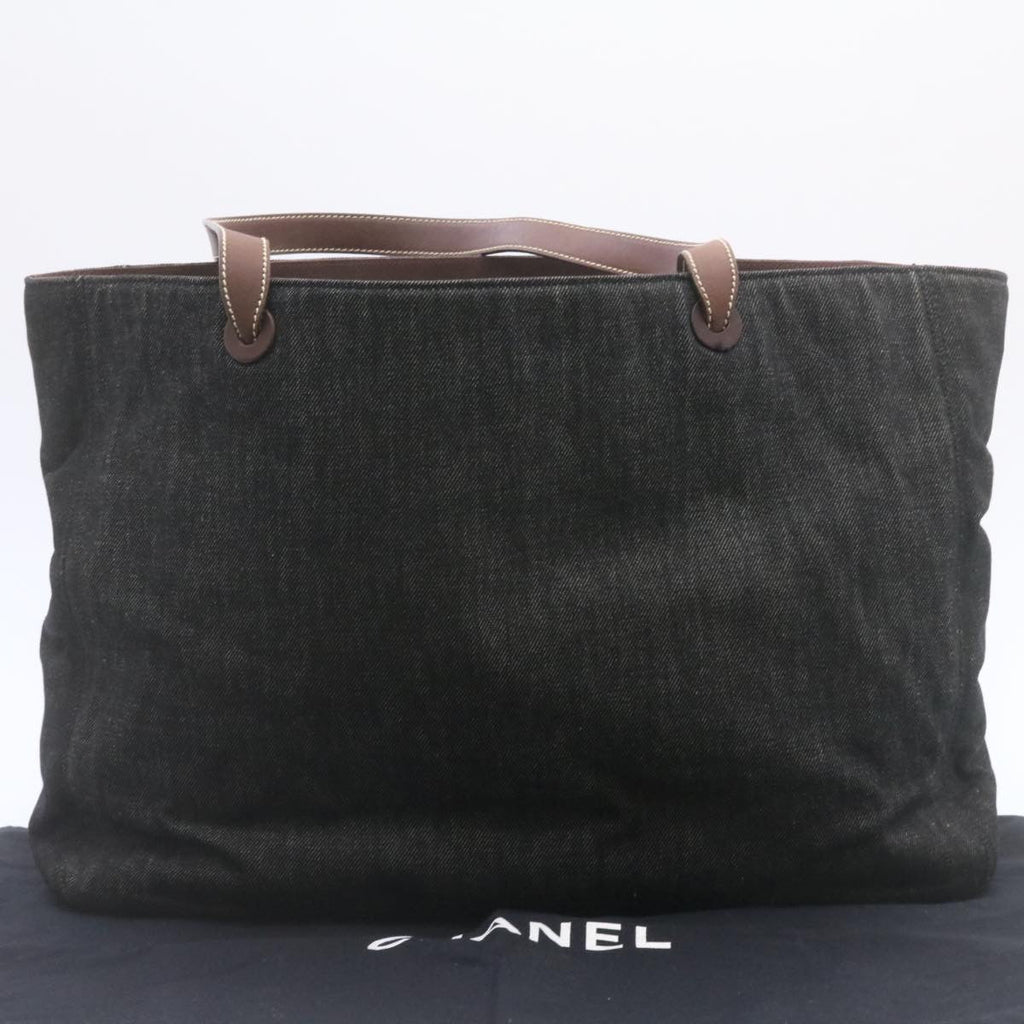 CHANEL COCO Mark Tote Bag Canvas Black CC  am1481gA