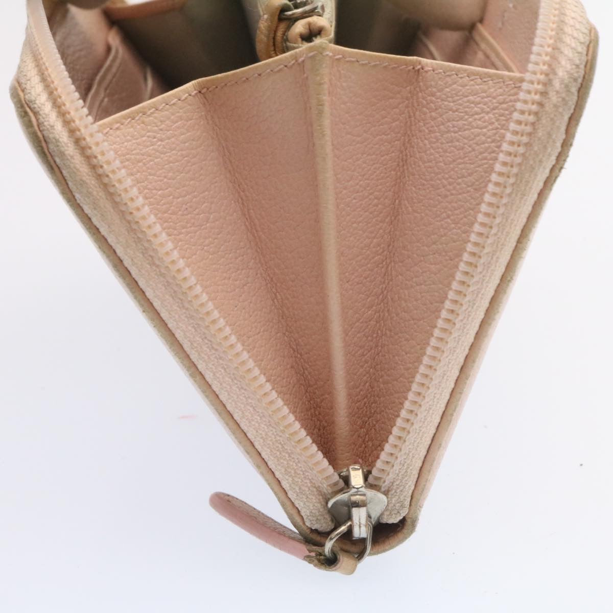 CHANEL Camelia Zip Around Wallet Leather Pink CC  am1797g