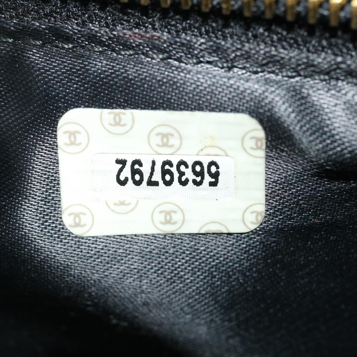 CHANEL Matelasse Shoulder Bag Lamb Skin Black CC  am2485gA