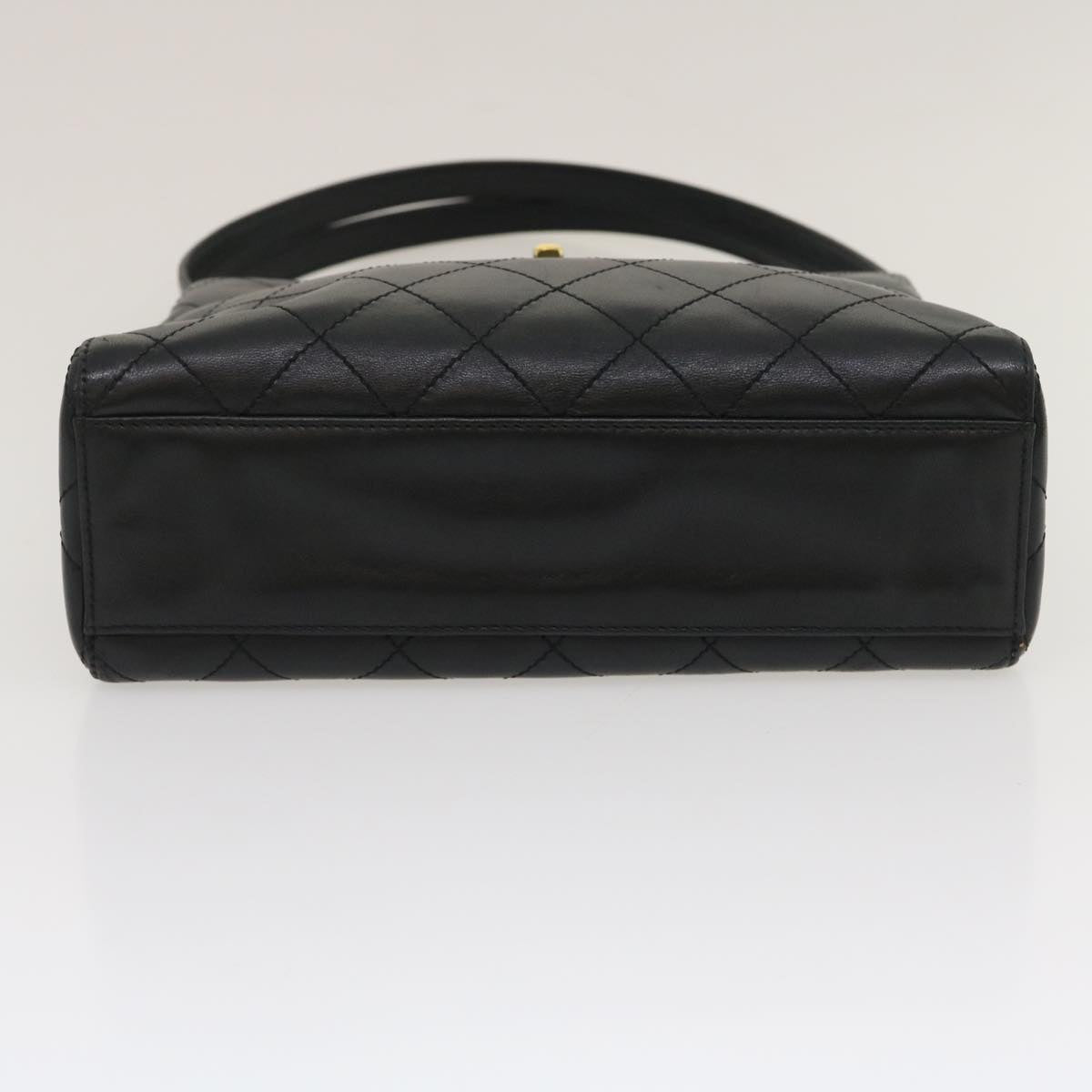 CHANEL Matelasse Shoulder Bag Lamb Skin Black CC  am2485gA
