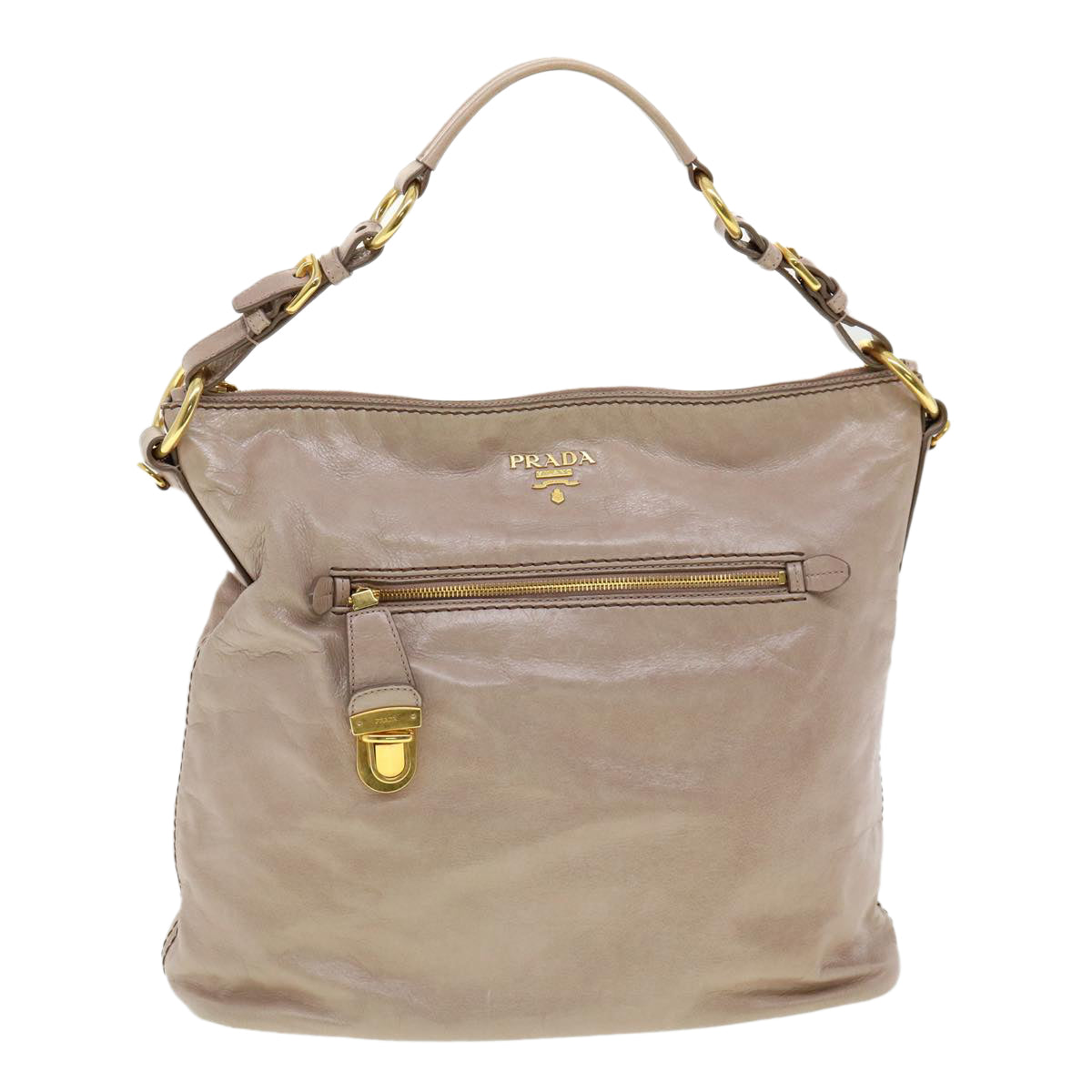 PRADA Shoulder Bag Leather Pink  am2771g