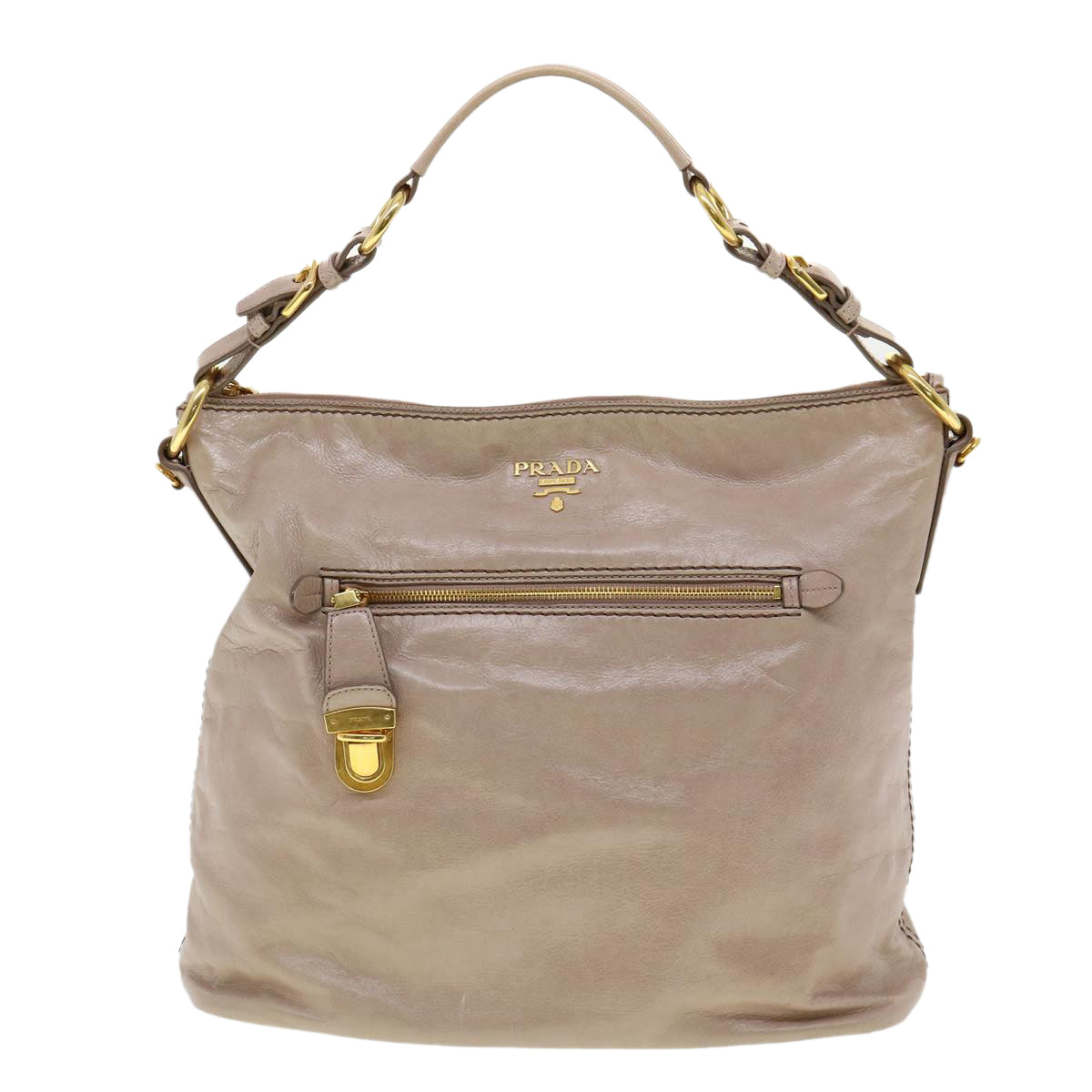 PRADA Shoulder Bag Leather Pink  am2771g