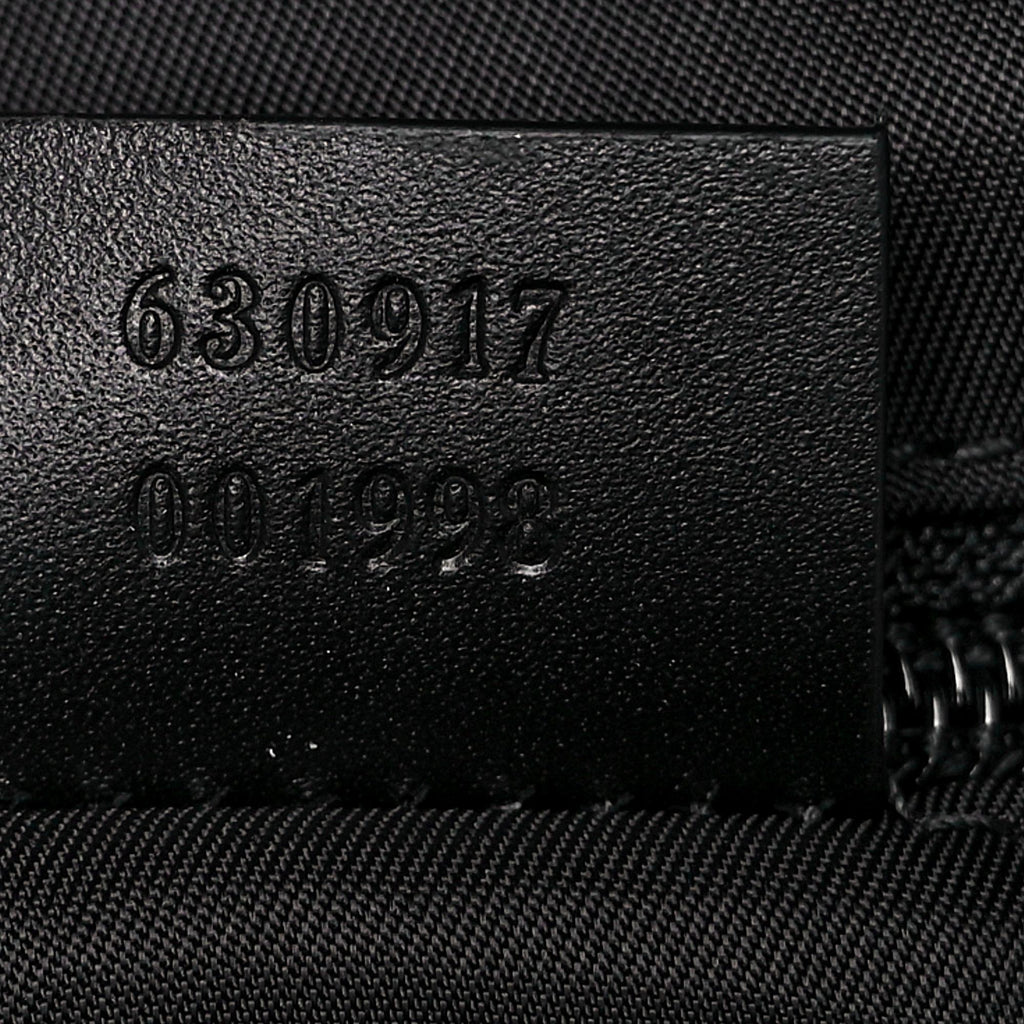 Gucci Black Canvas Web Stripe Backpack