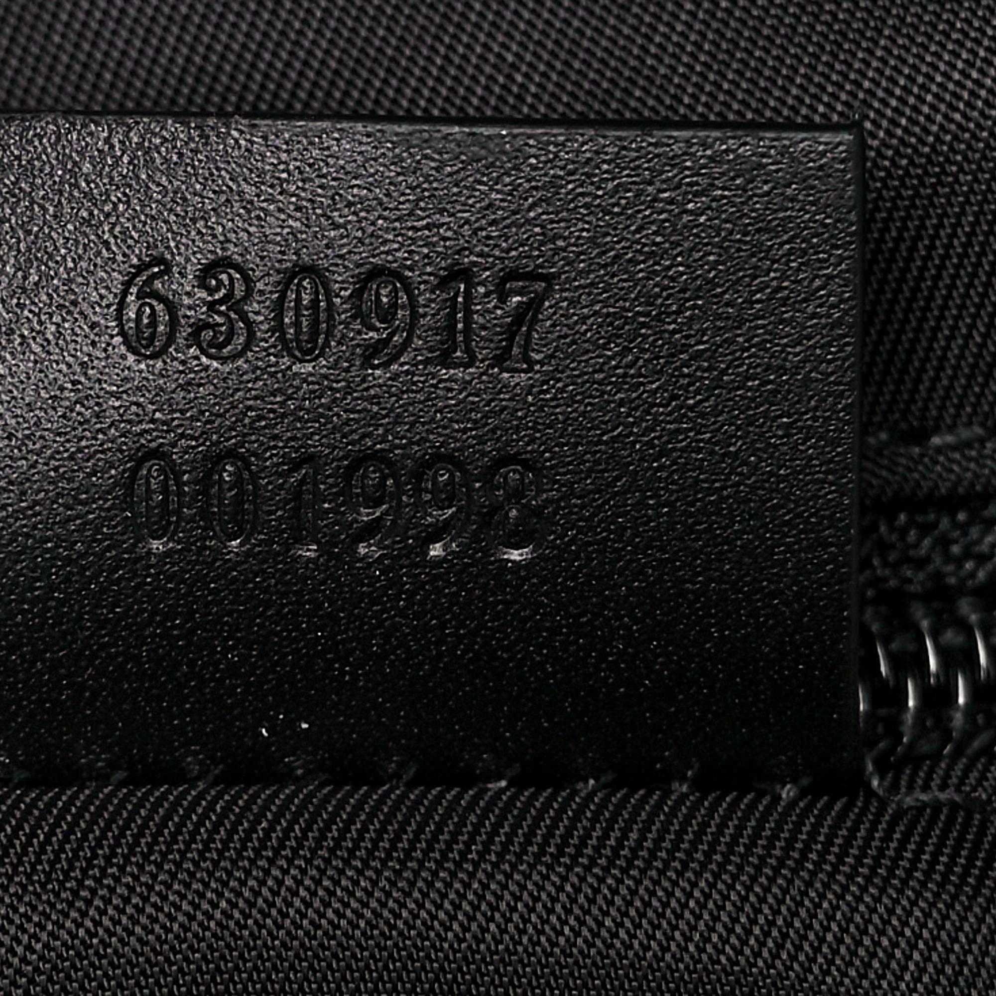 Gucci Black Canvas Web Stripe Backpack
