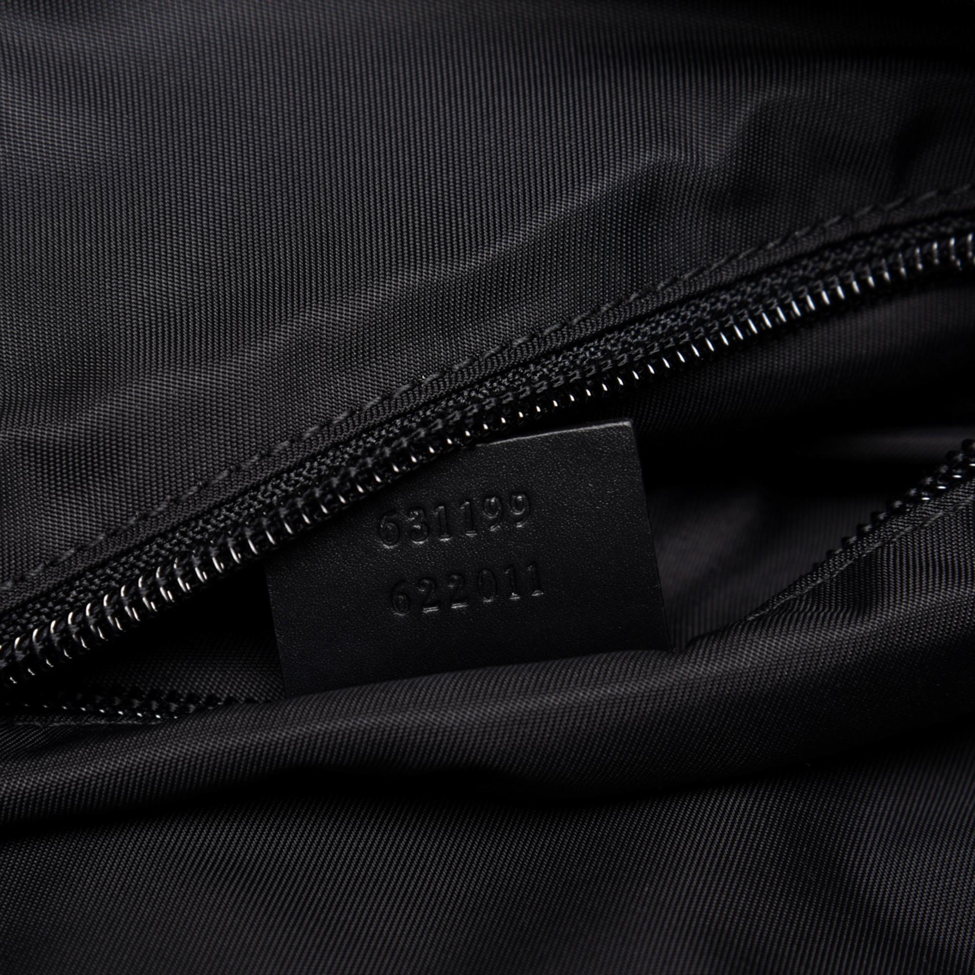 Gucci Black Canvas Web Stripe Crossbody Bag 631199
