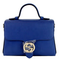 Gucci Interlocking G Caspian Blue Leather Chain Shoulder Bag 510302