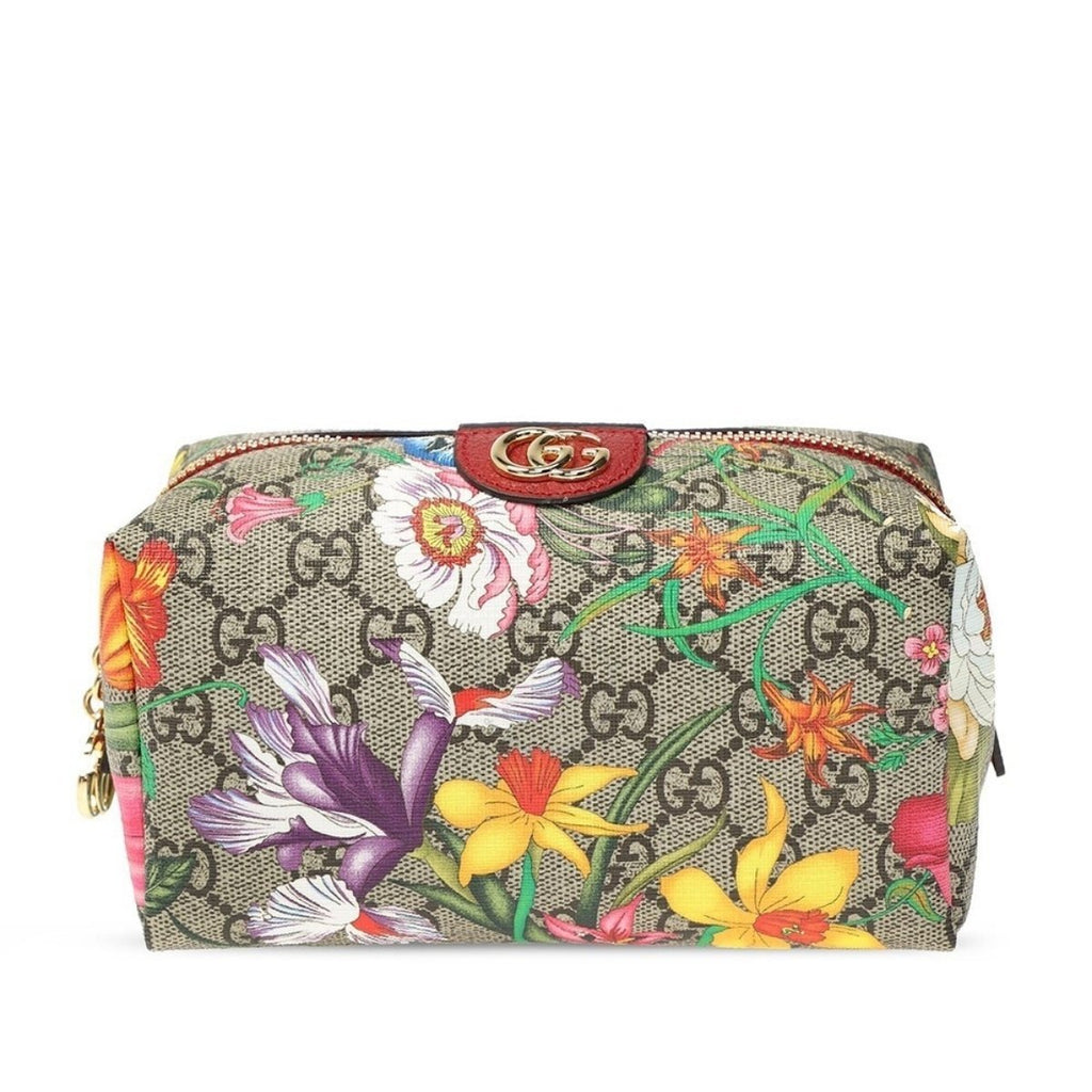 Medium Floral Ophelia Gg Supreme Cosmetic Pouch Bag