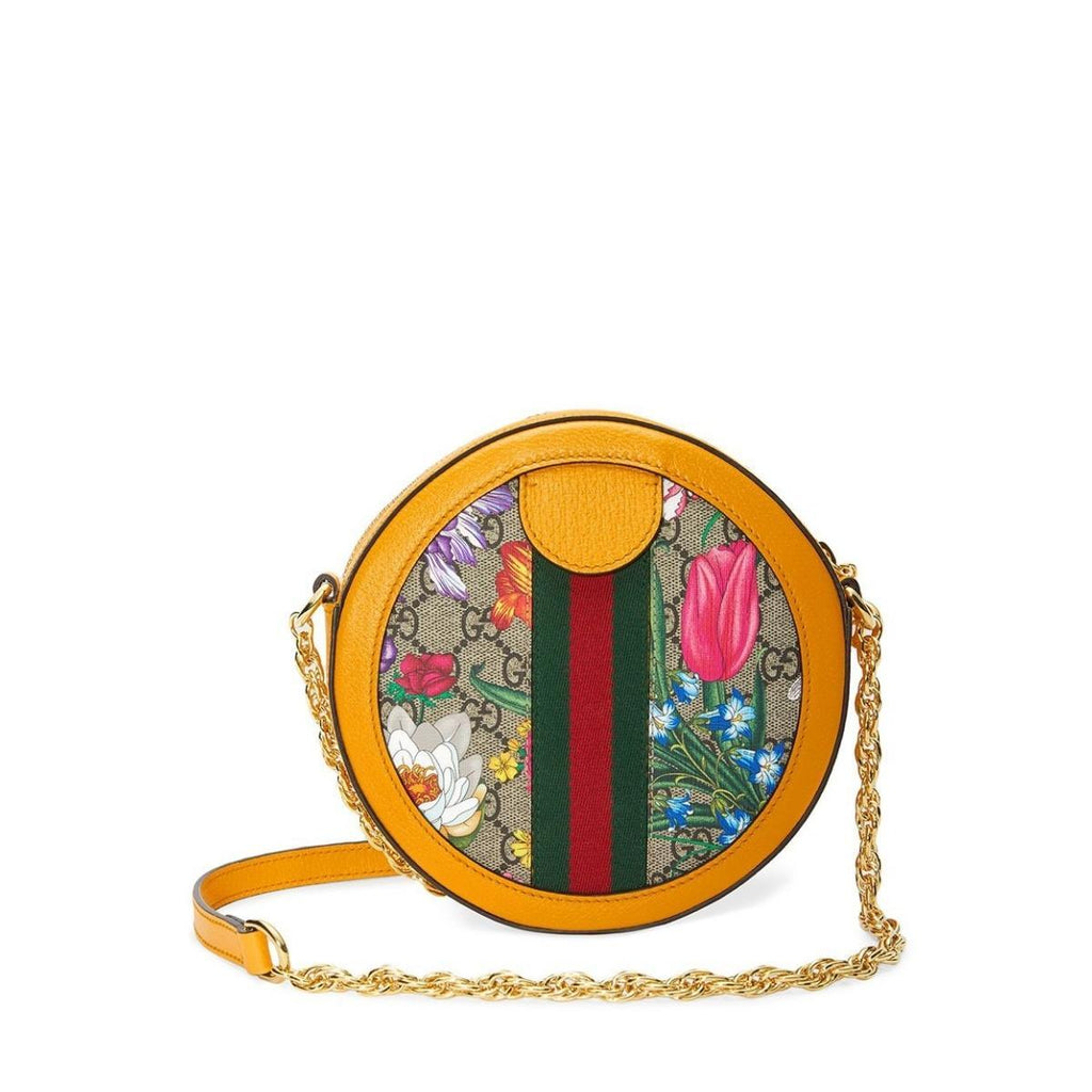 Ophidia GG Flora Round Shoulder Bag