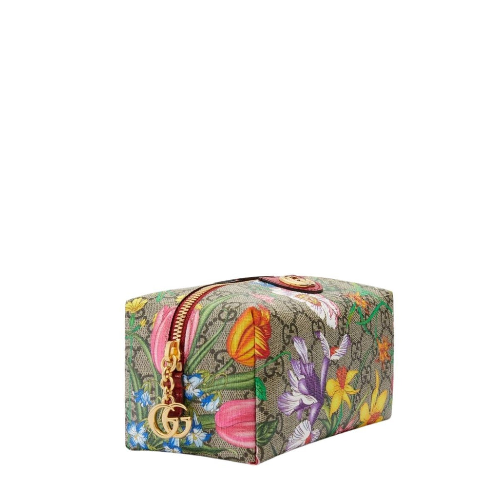 Small Floral Ophelia Gg Supreme Cosmetic Pouch Bag