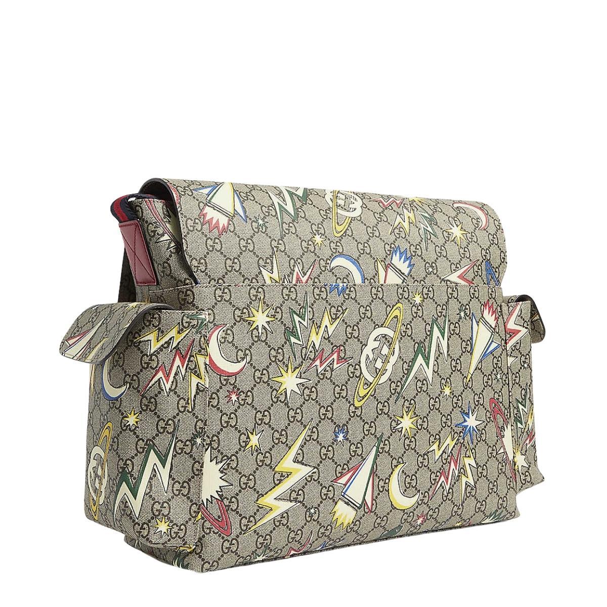 Supreme Space-print Canvas Baby Changing Bag