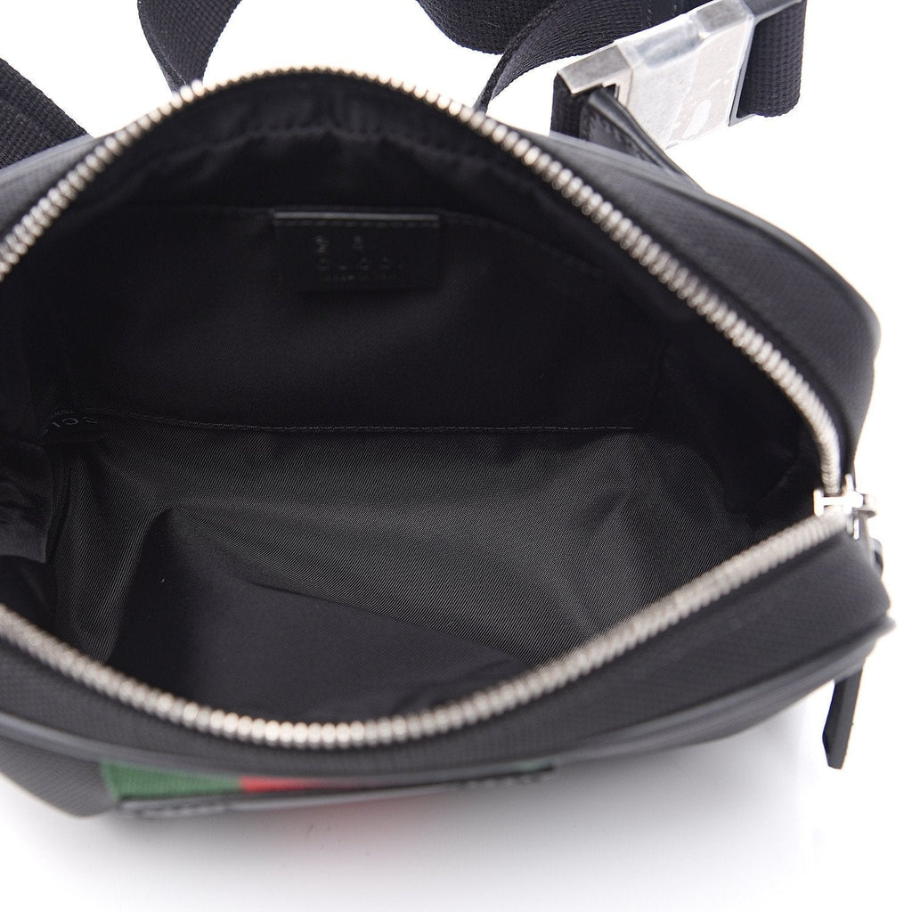 Gucci Techno Canvas Belt Bag Green Red Web 630919