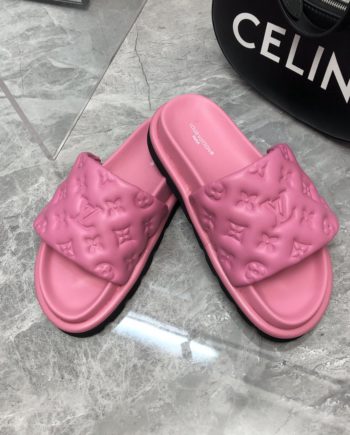 louis vuitton Women's Pool Pillow Flat Comfort Mule Pink For Women LV