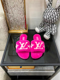 louis vuitton Women's Magnetic Flat Mule Pink For Women LV