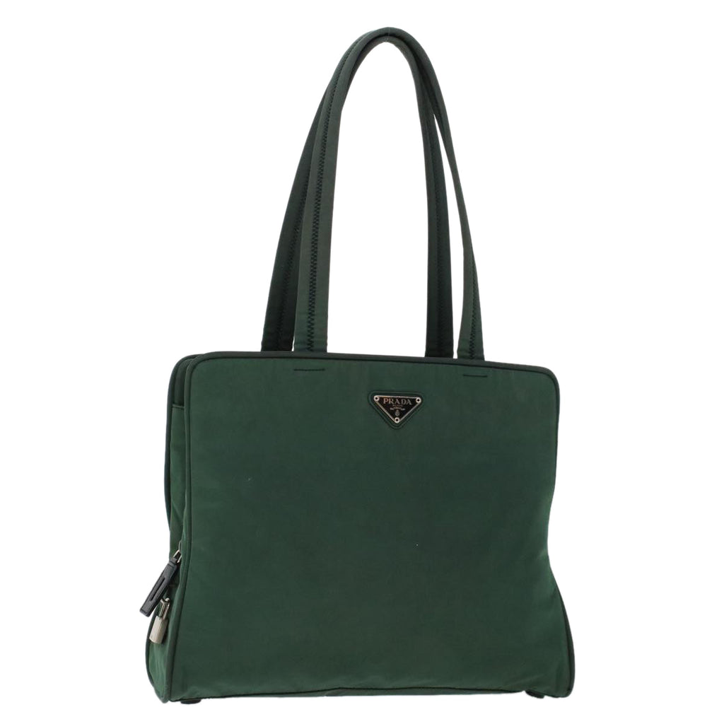 PRADA Tote Bag Nylon Green  hk731