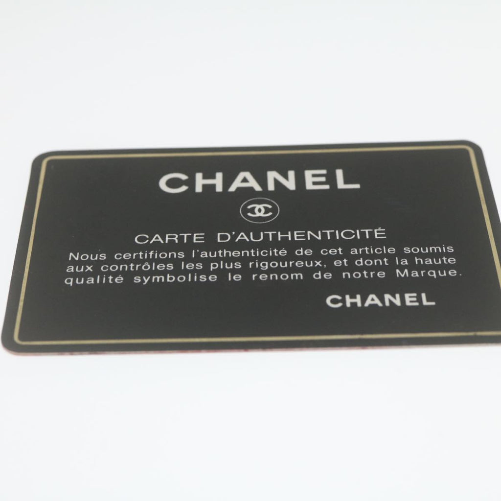 CHANEL Mini Matelasse Chain Flap Hand Bag Lamb Skin Red Gold CC Auth hs688A