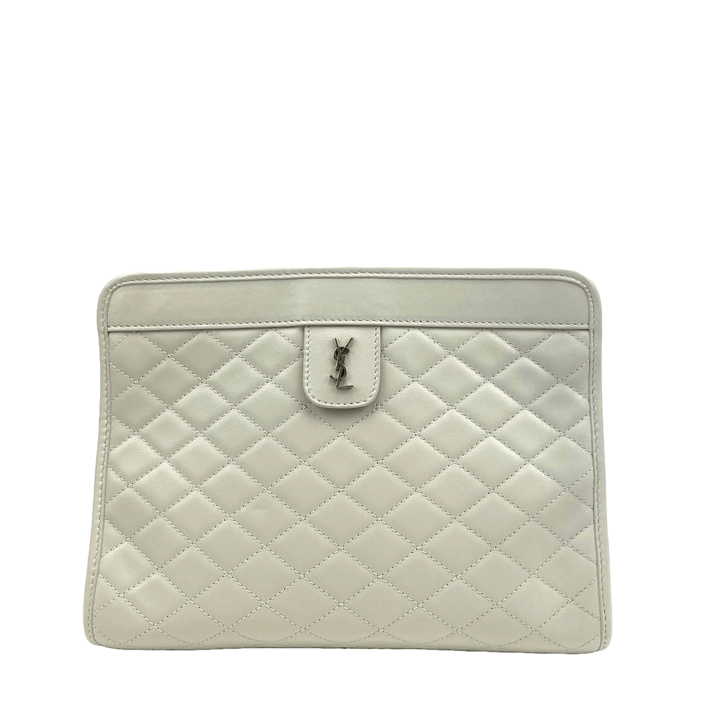 SAINT LAURENT Victorie Baby Clutch w/Chain