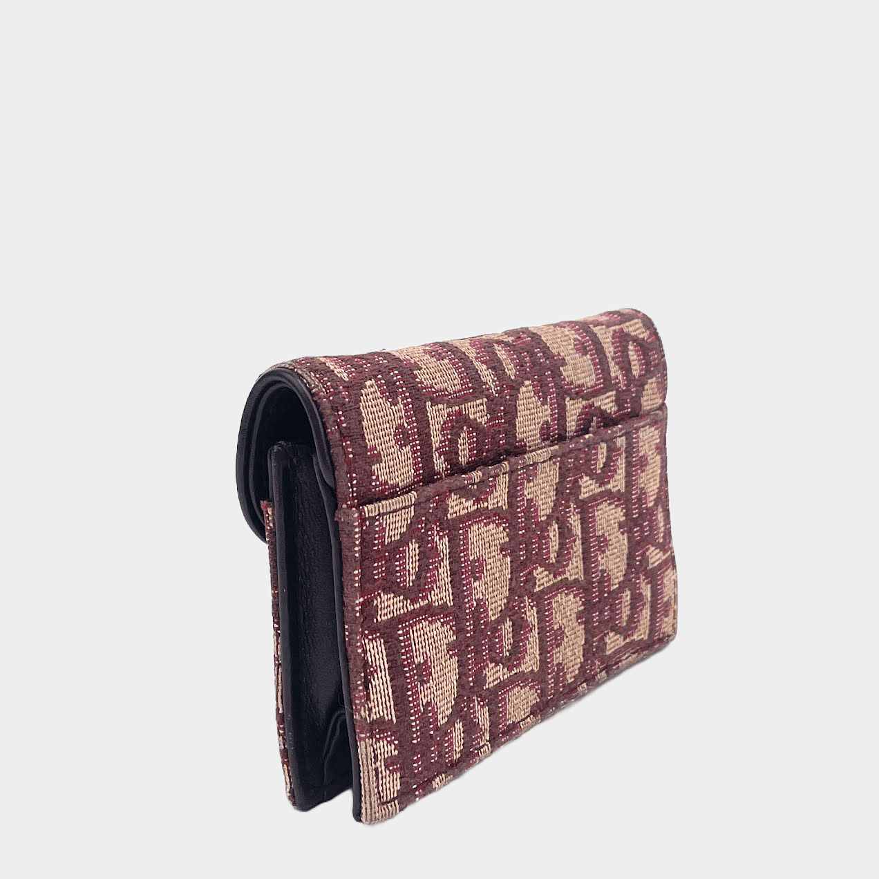 CHRISTIAN DIOR Oblique Saddle Compact Canvas Wallet -OUTLET ITEM FINAL SALE