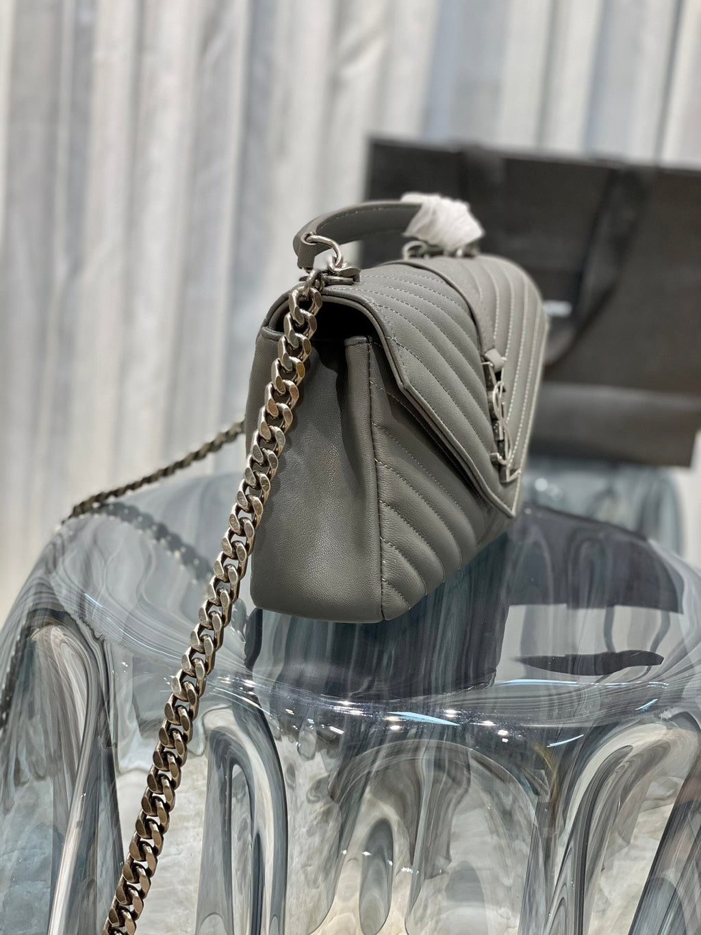YSL College Medium Quilted leather Bag