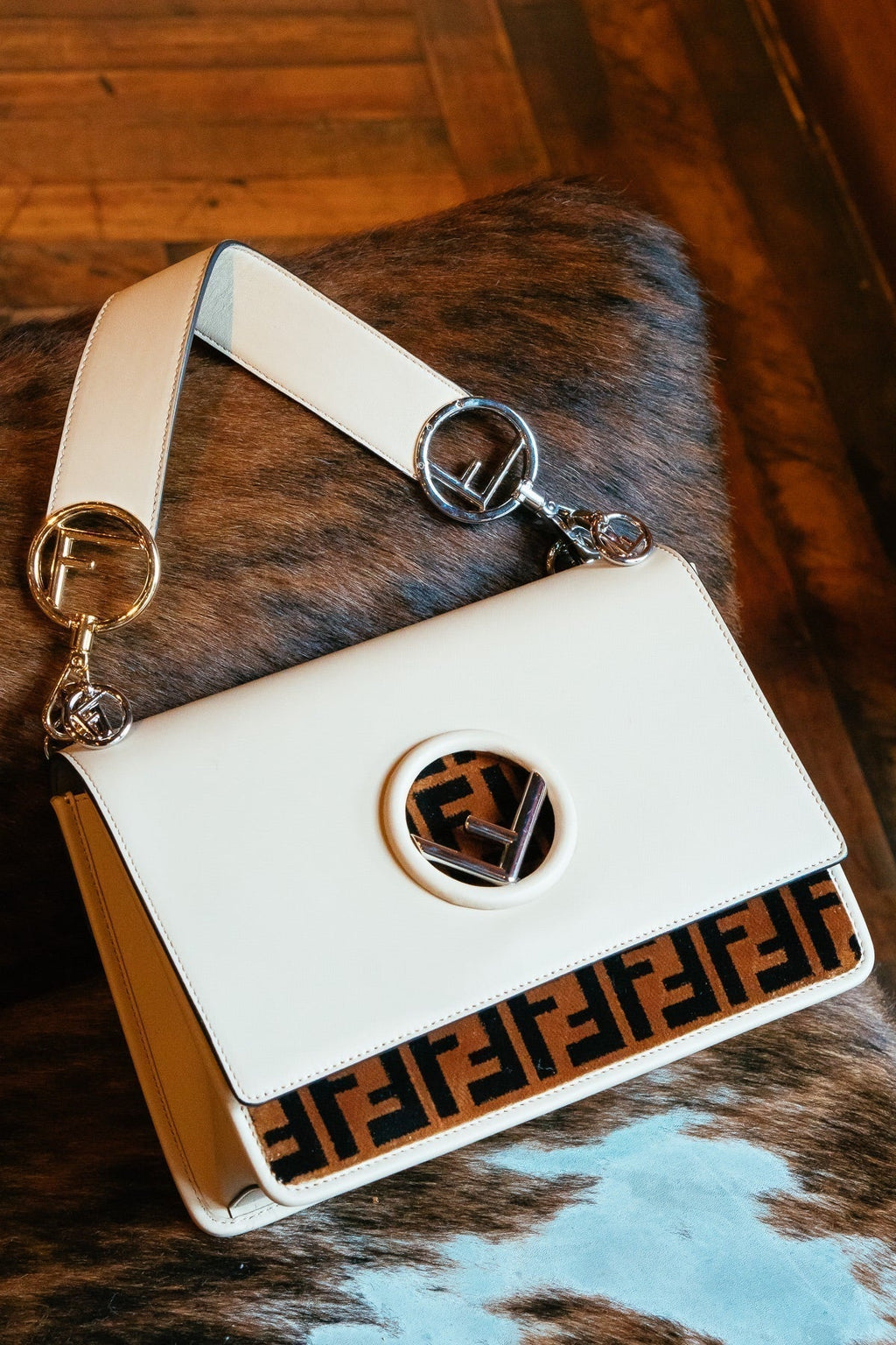Fendi FF Logo Shoulder Bag