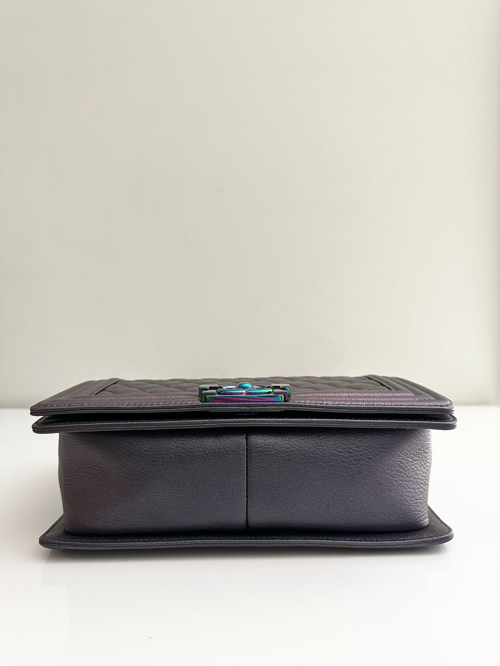 CHANEL Old Medium Boy Purple Mermaid