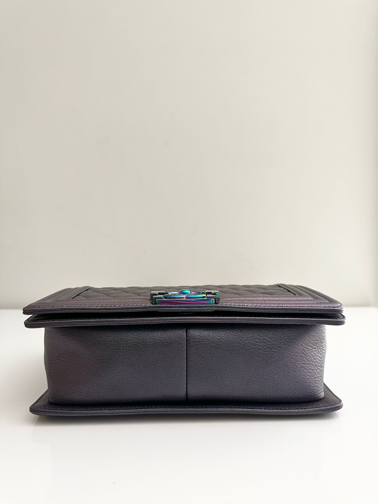 CHANEL Old Medium Boy Purple Mermaid