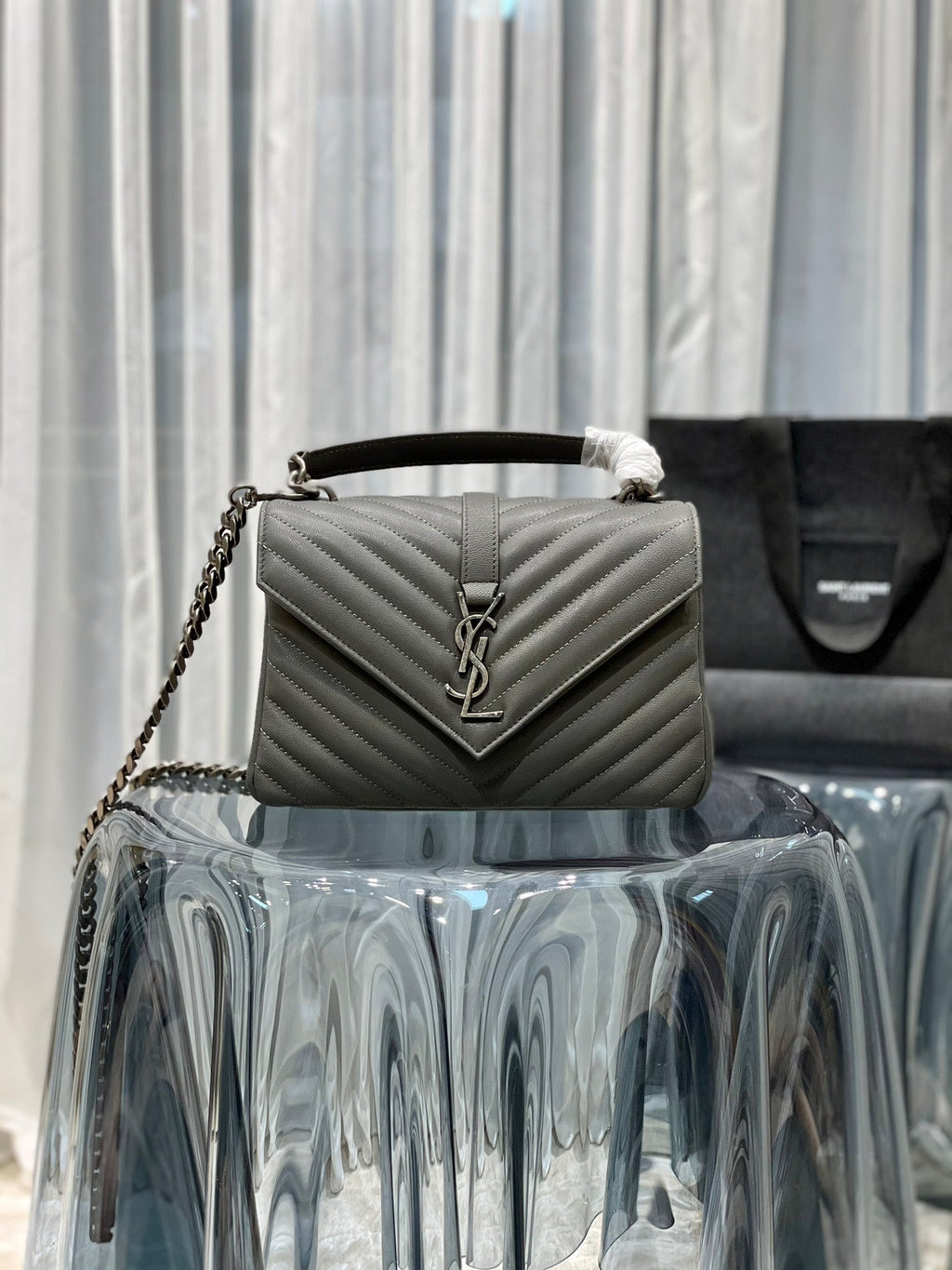 YSL College Medium Quilted leather Bag