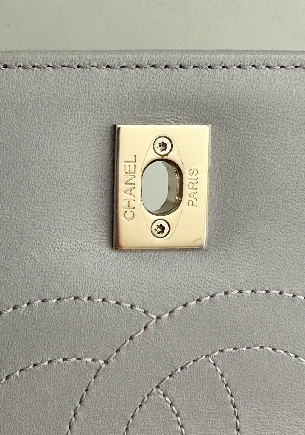 CHANEL Trendy CC Dual Handle Small Chevron Lambskin Leather