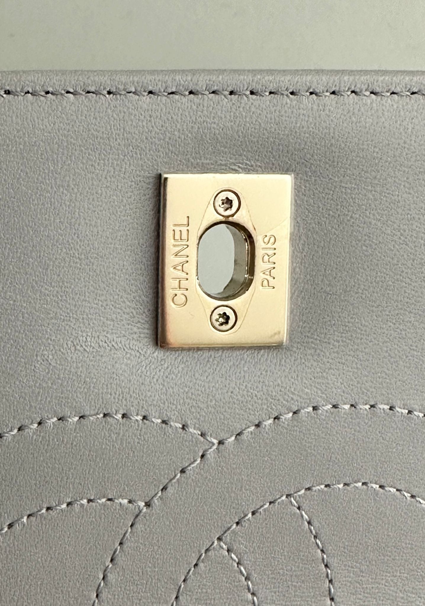 CHANEL Trendy CC Dual Handle Small Chevron Lambskin Leather