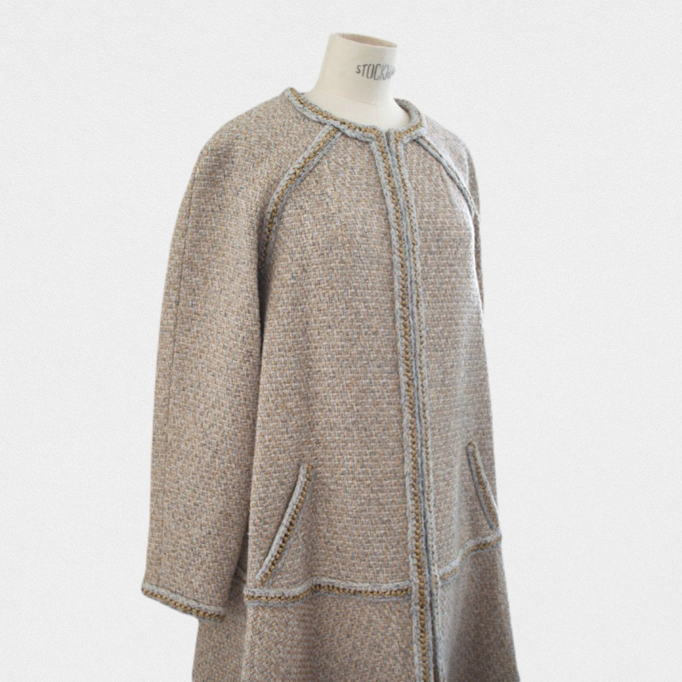 Chanel tweed long coat - M - M��tiers d'art Paris New York 2018-2019