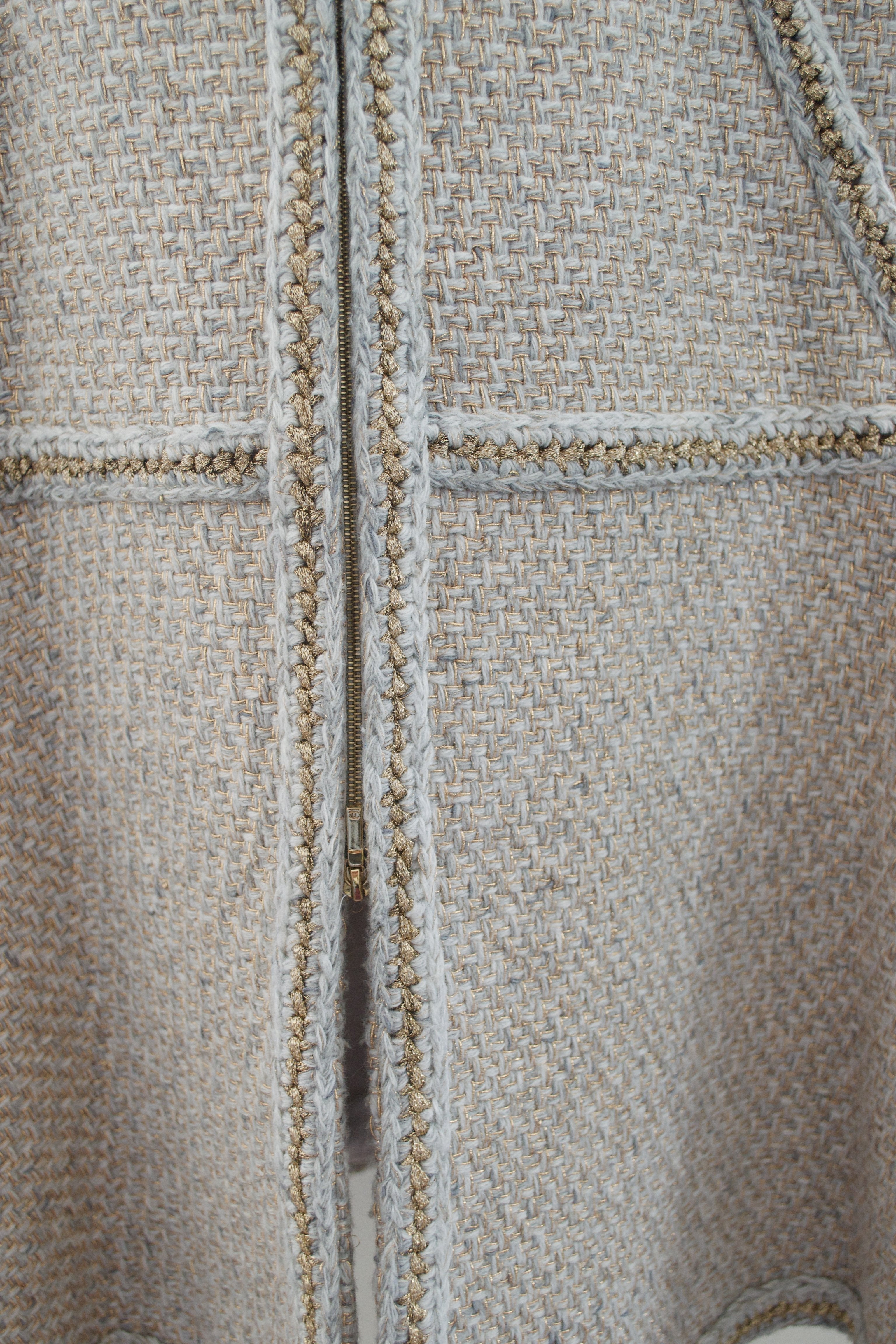 Chanel tweed long coat - M - M��tiers d'art Paris New York 2018-2019