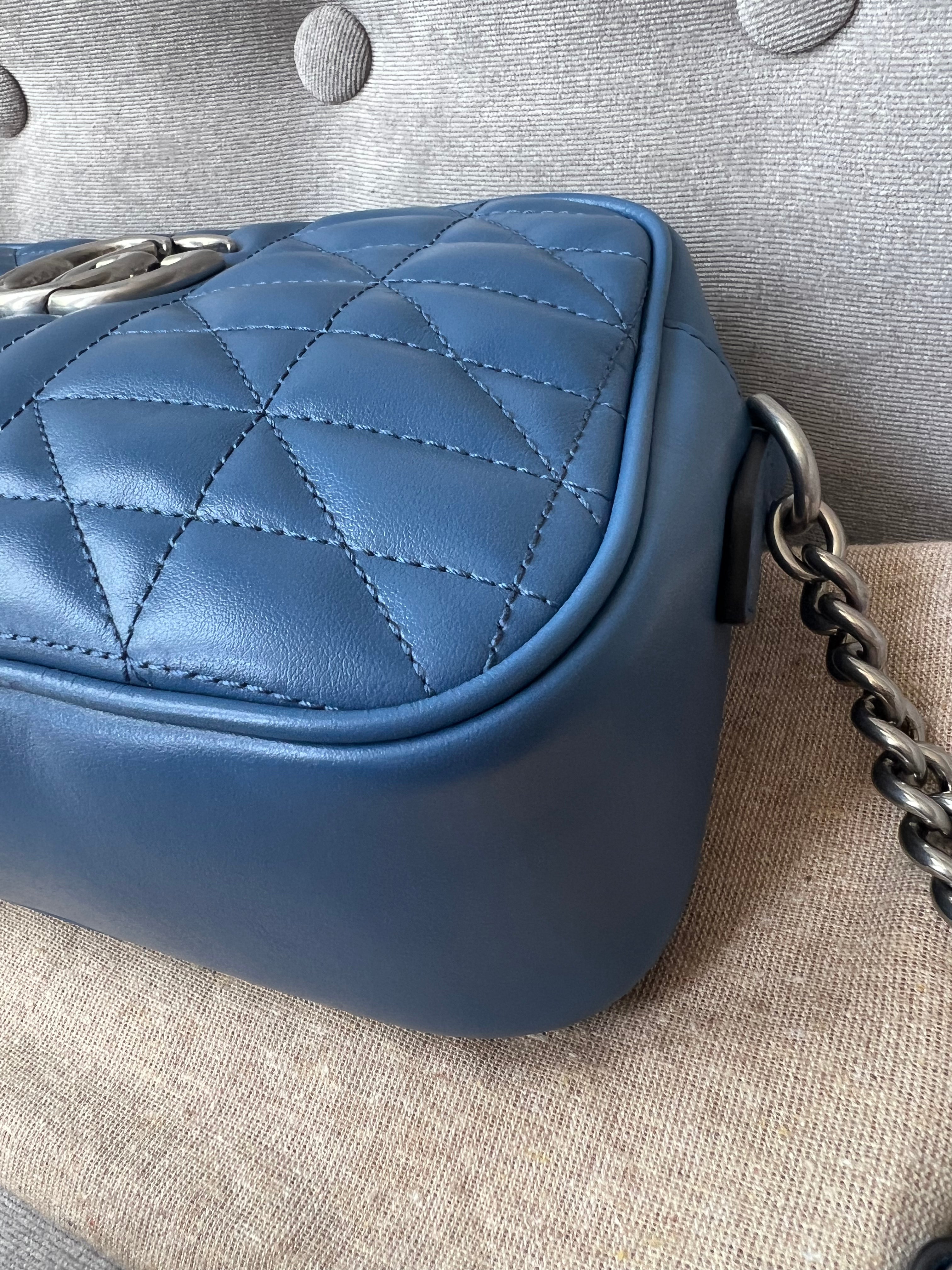 Gucci Aria GG Blue Marmont Small Shoulder Bag (RRP ��1250)