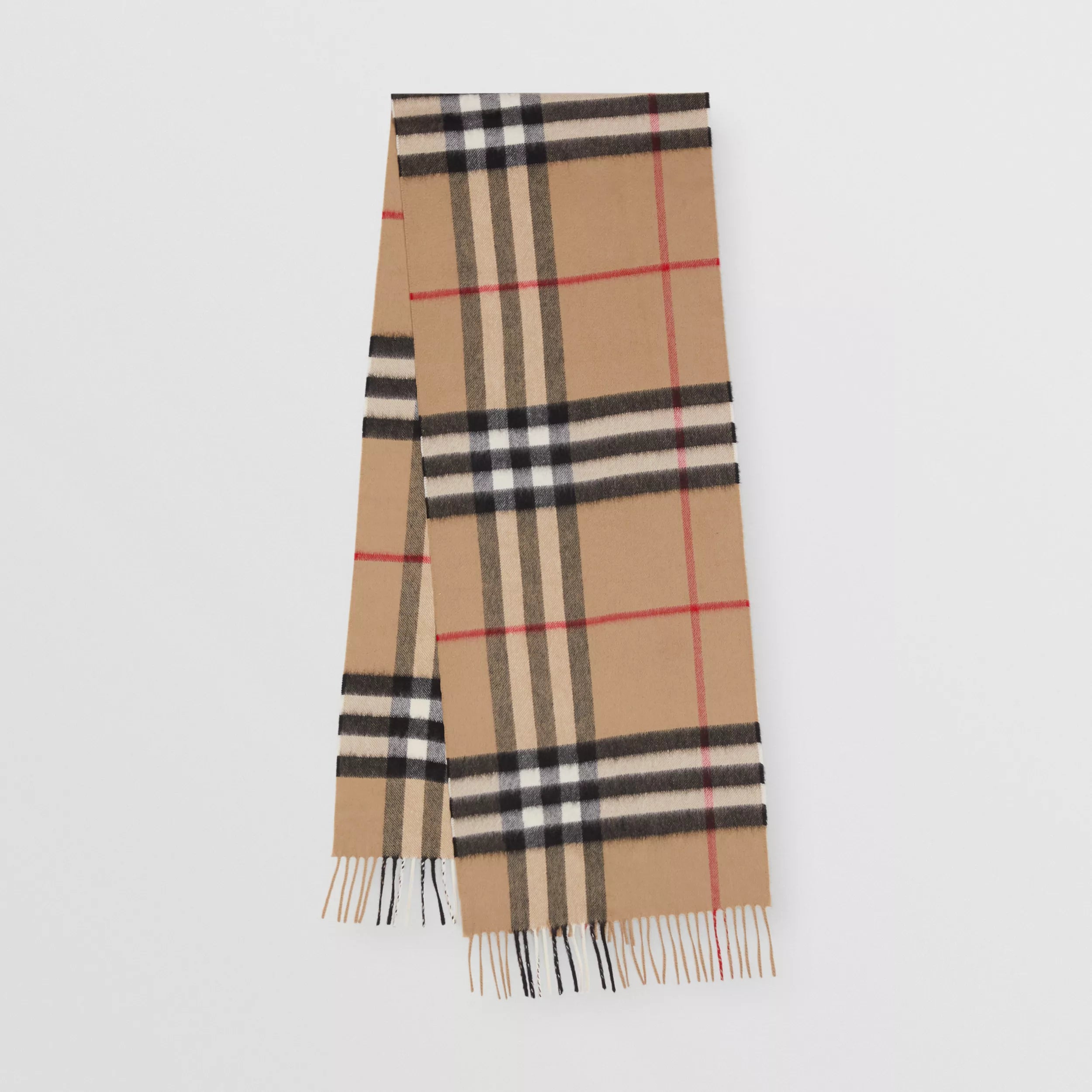 Burberry Classic Check Archive Beige Cashmere Scarf (RRP £420)