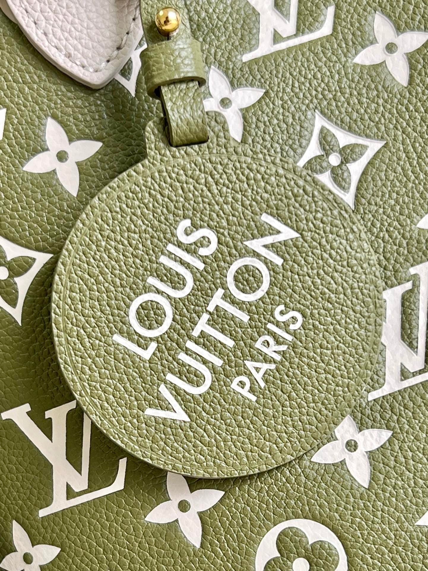Louis Vuitton Neverfull MM  Tote Bag Khaki Green