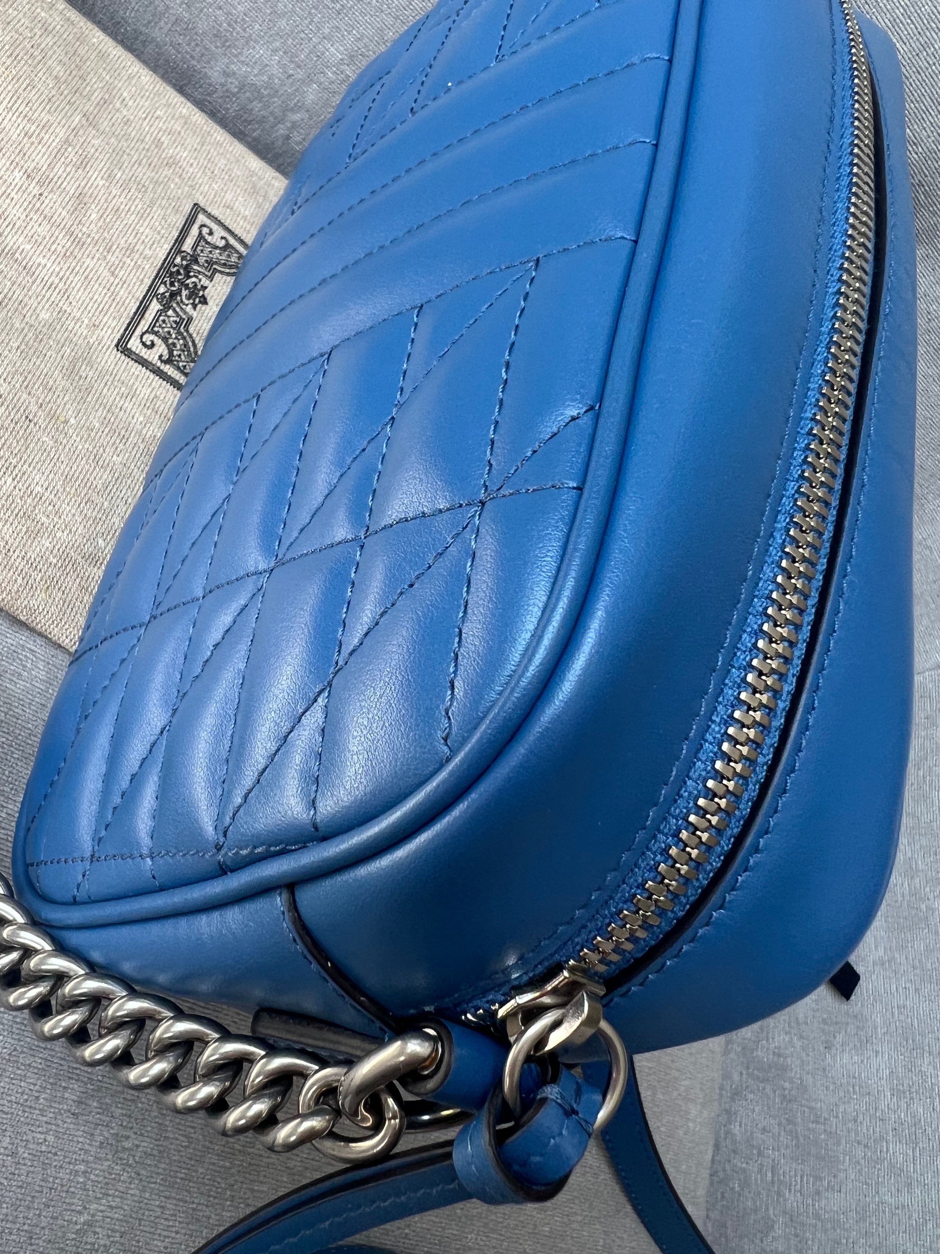 Gucci Aria GG Blue Marmont Small Shoulder Bag (RRP ��1250)