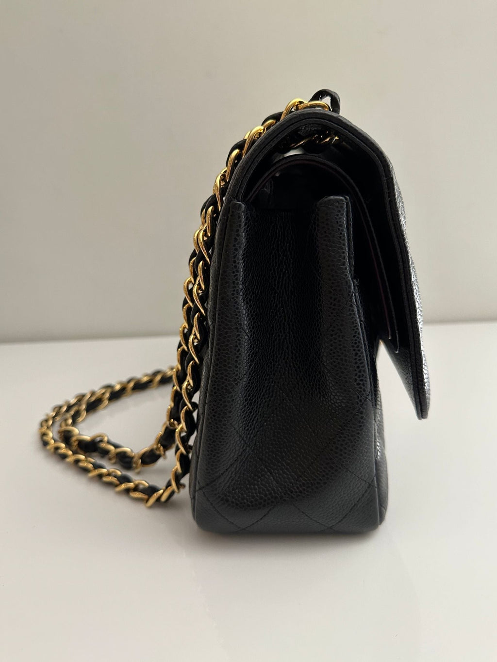 CHANEL Jumbo Classic Double Flap Caviar Black