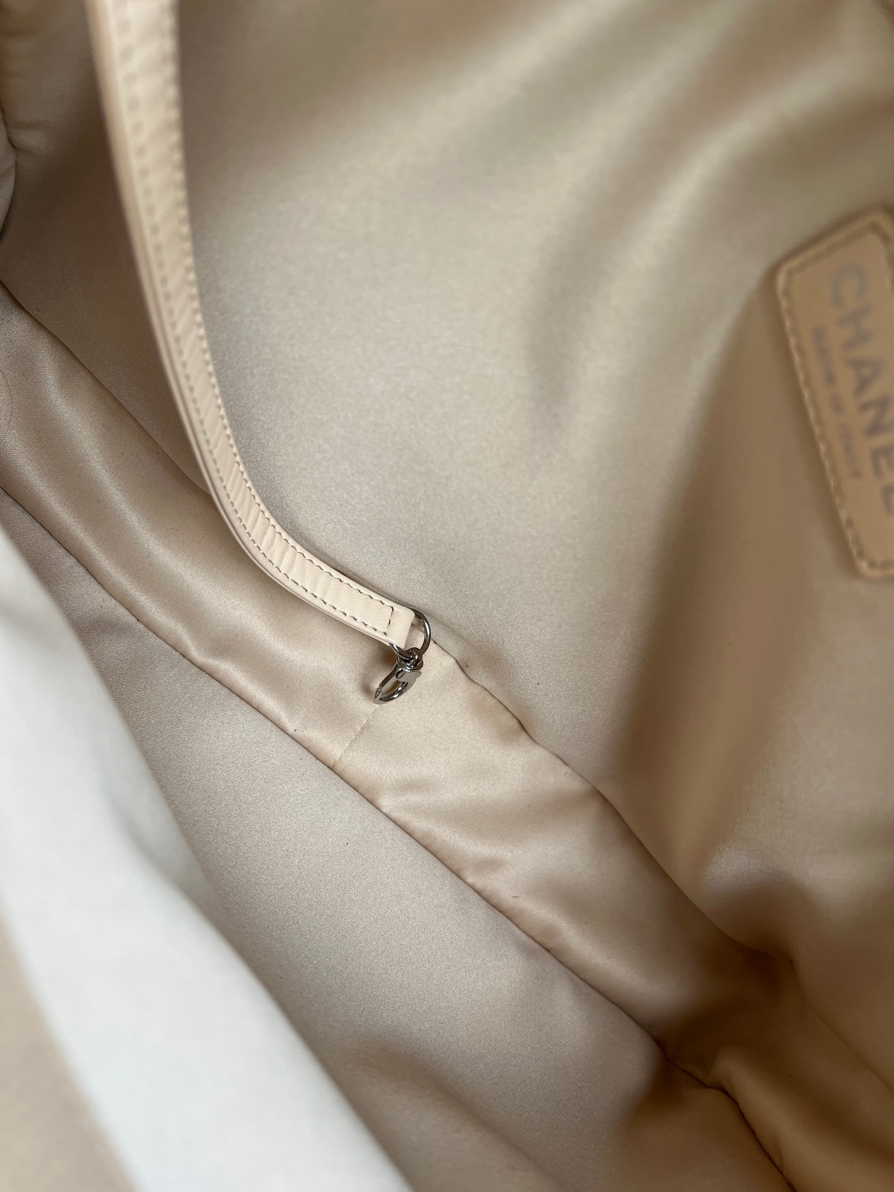Chanel Light Beige Caviar Grand Shopper Tote with gold hardware (GST)
