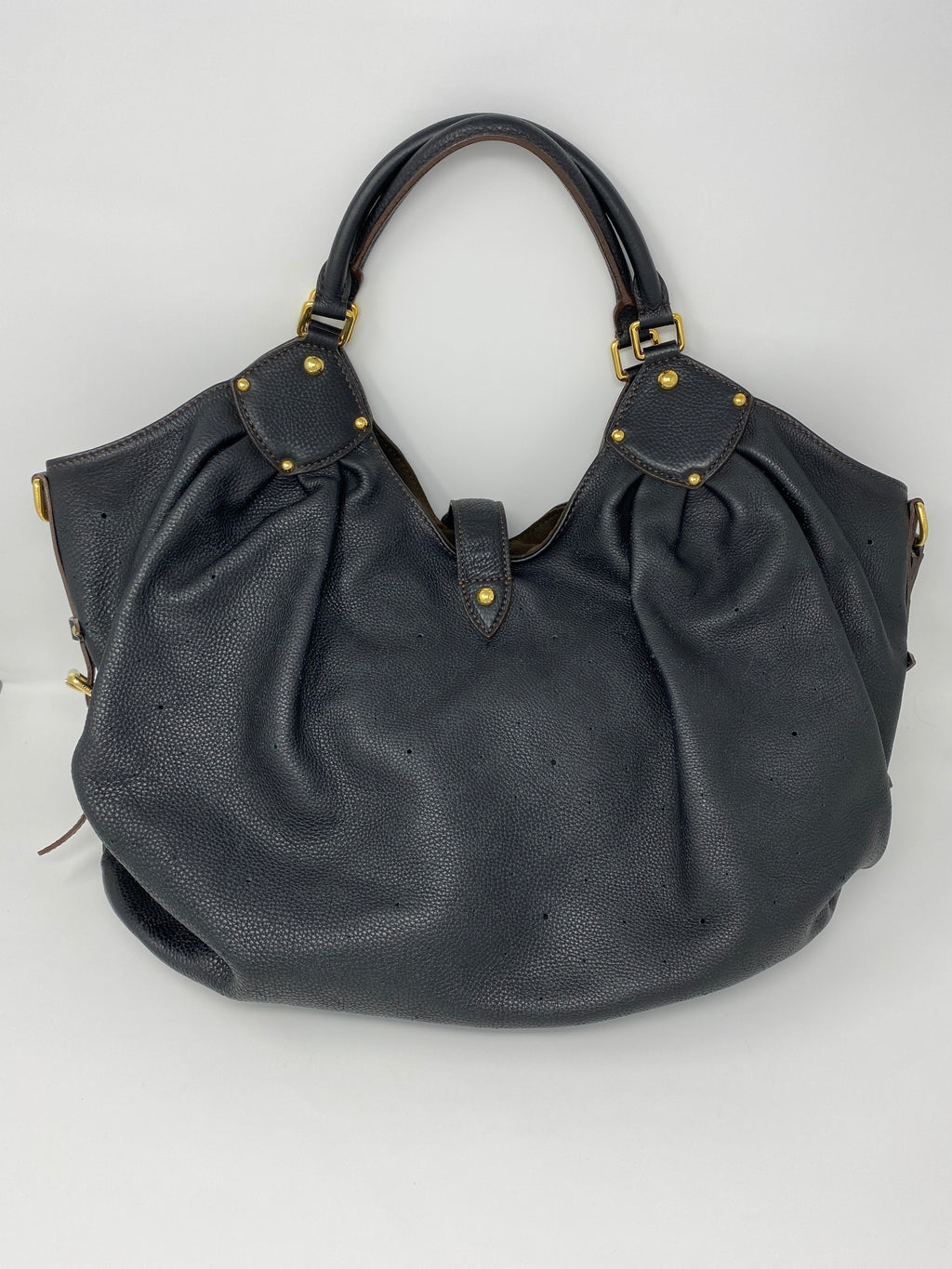 LOUIS VUITTON MAHINA XL BLACK LEATHER