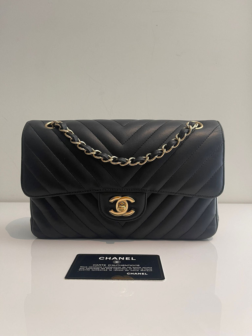 Chanel Classic Chevron Small Double Flap