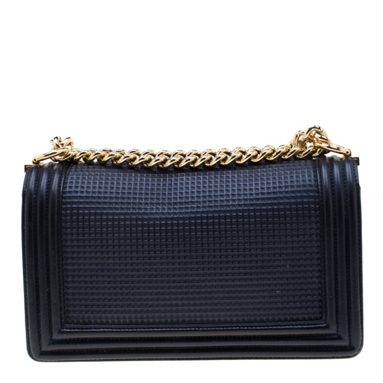 Chanel Cube embossed Medium Flap boy bag