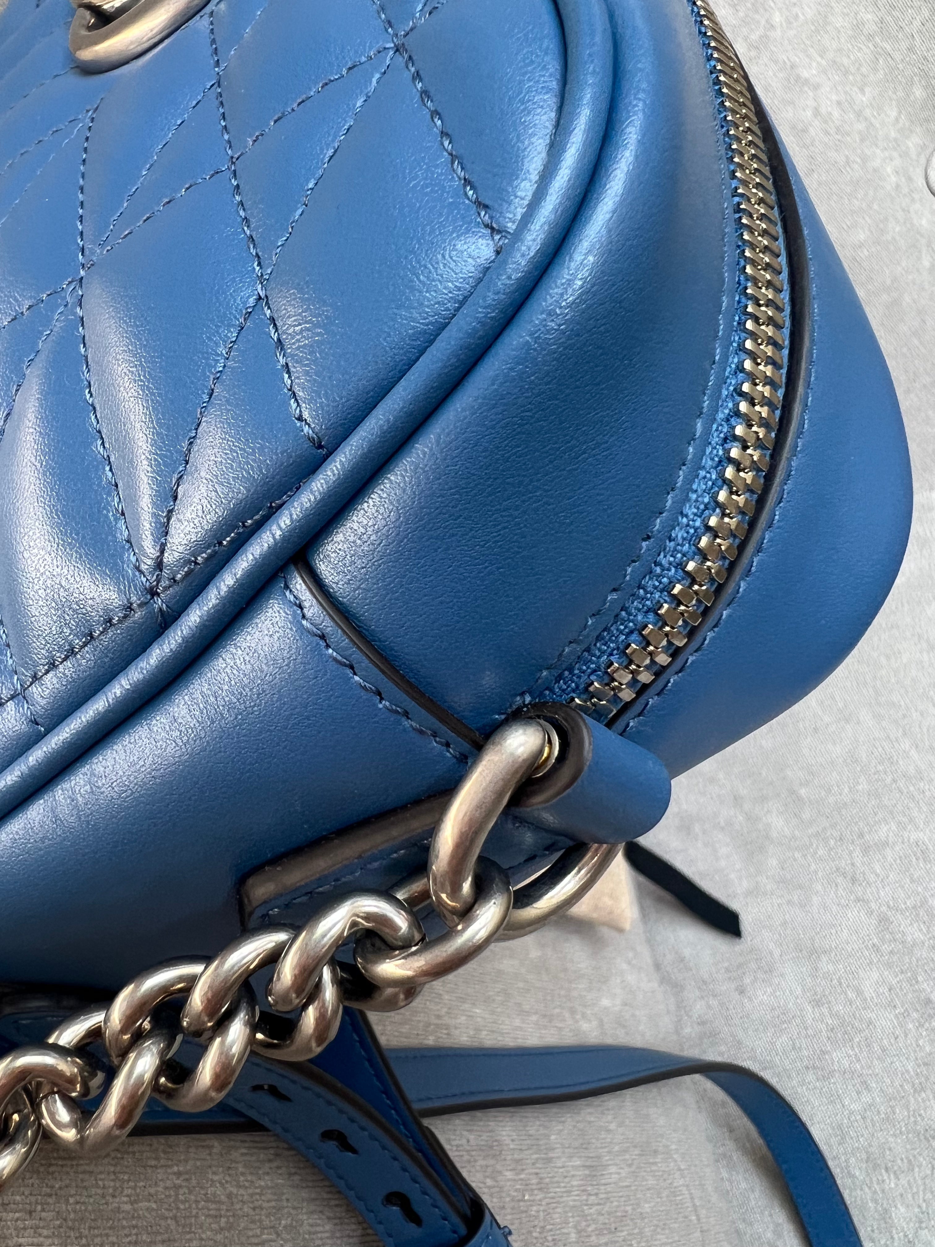 Gucci Aria GG Blue Marmont Small Shoulder Bag (RRP ��1250)